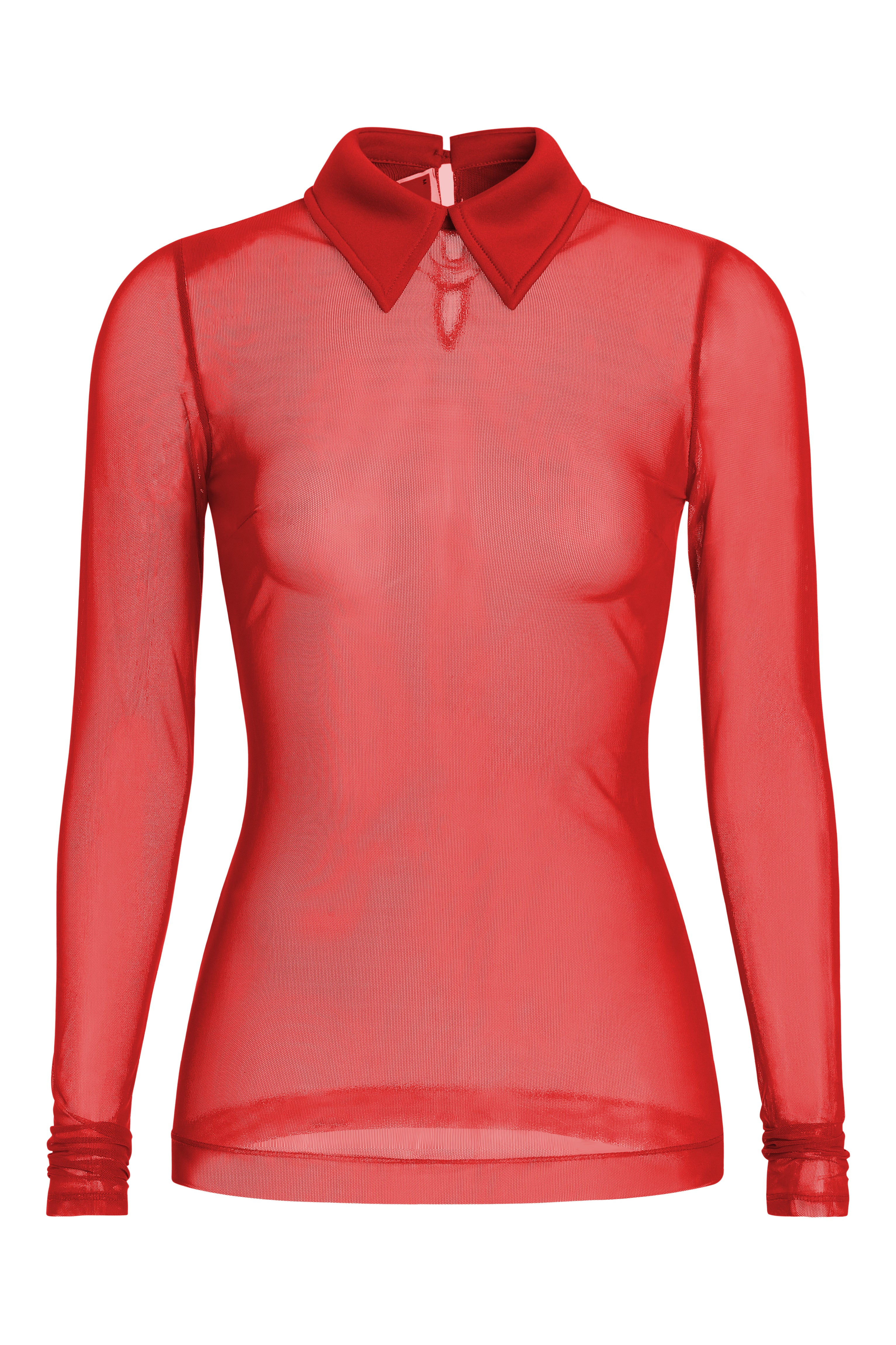Jada Mesh Collar Top – Muehleder