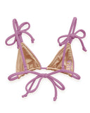 neoprene lavender bikini top