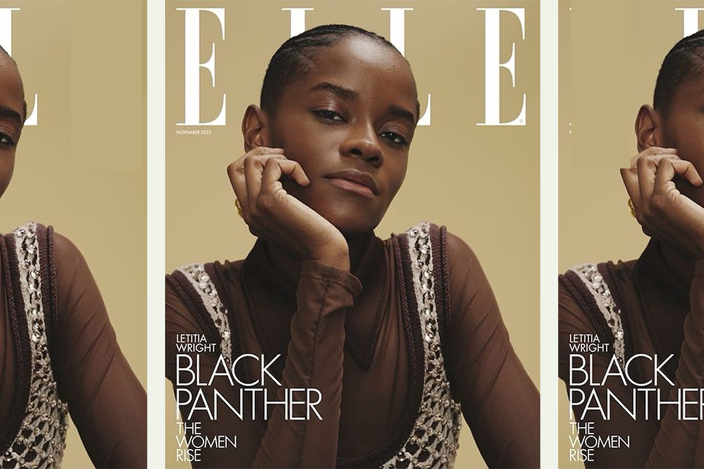 Letitia Wright in Muehleder for Elle