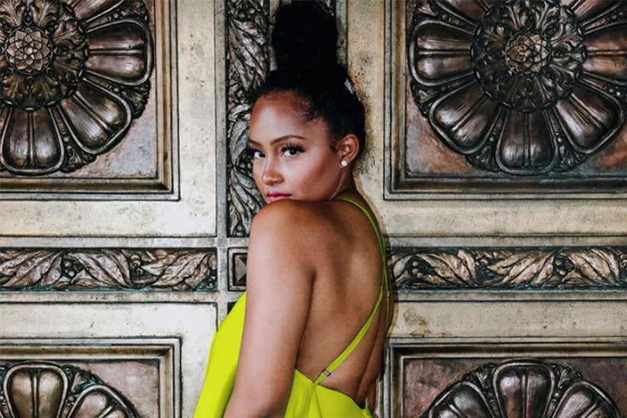 Dana Chanel Rocked a Cross-Back Muehleder Dress for Essence Fest