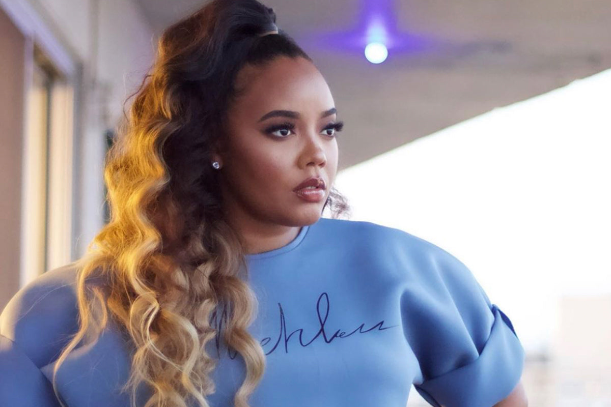Angela Simmons Shows Her Goofy Side w/ Style in Muehleder