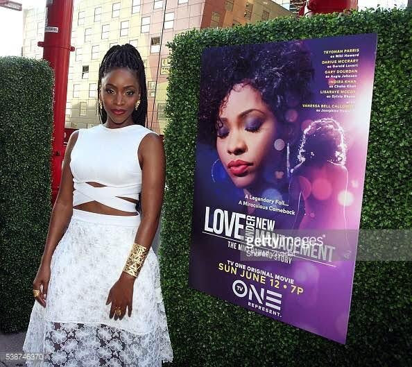 Teyonah Parris Styled in Muehleder For "Love Under New Management" Premier