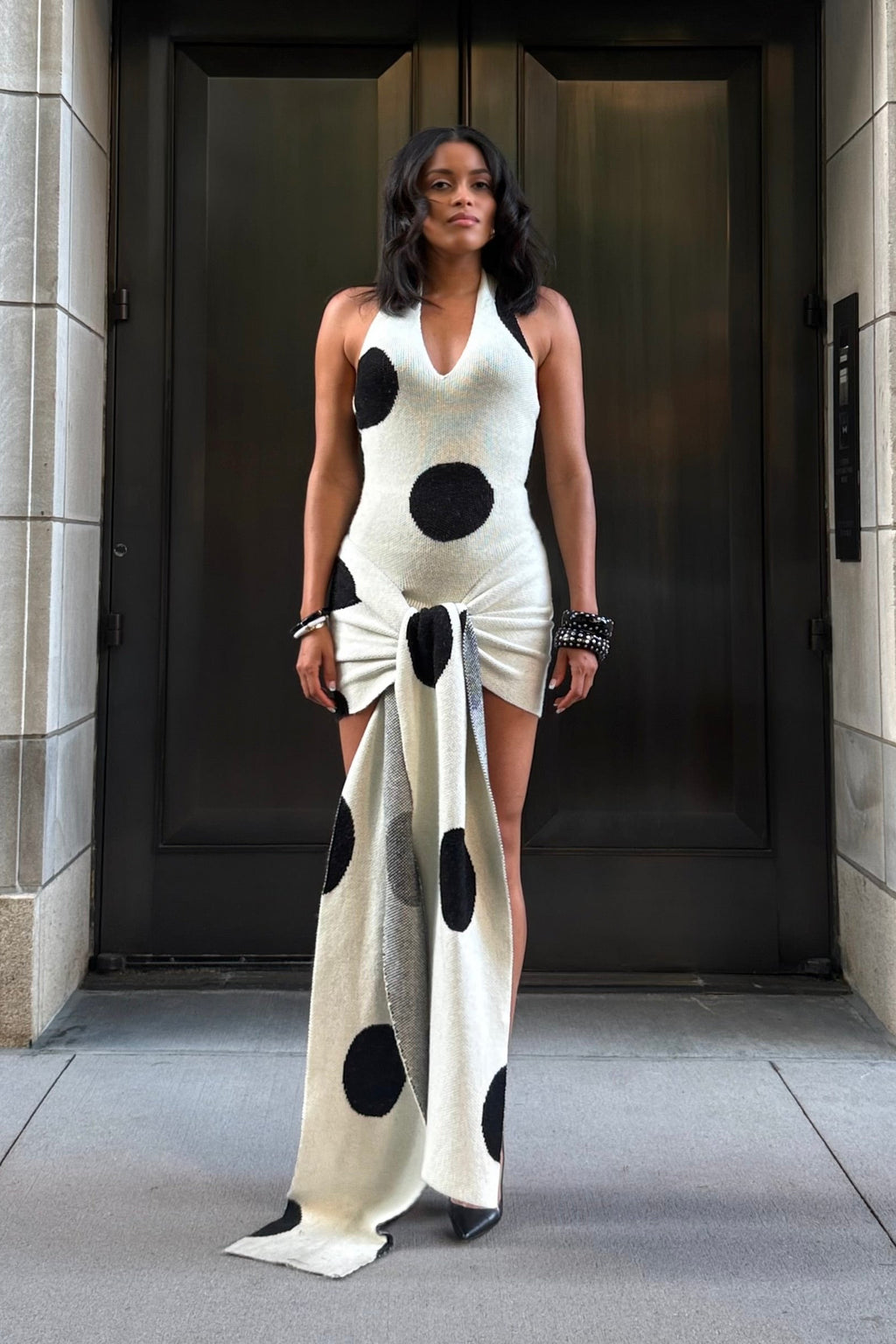 Junie PolkaDot Knit Dress