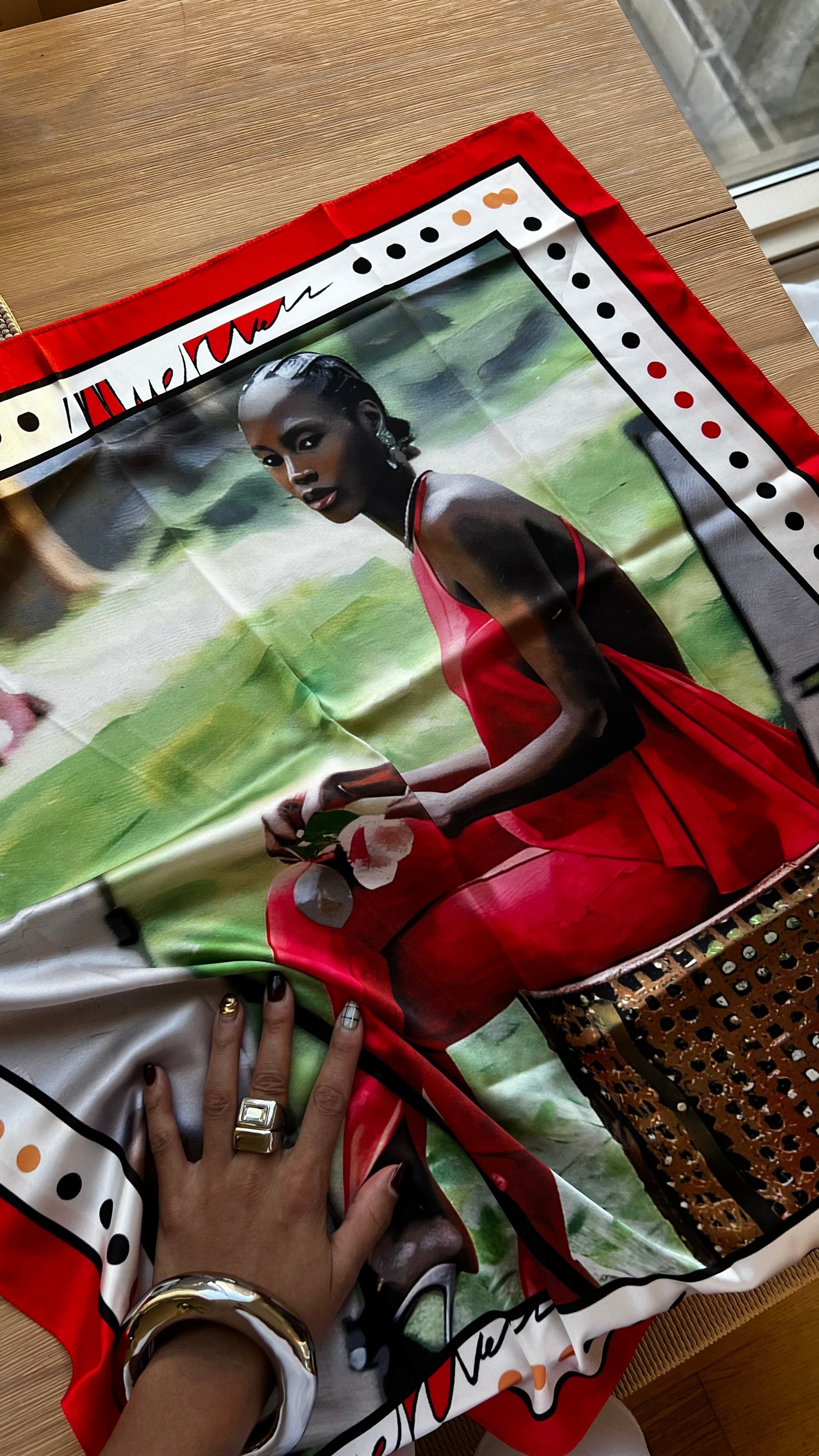 "She Is Art" Muehleder Silk Scarf