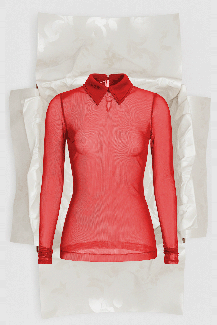 Jada Mesh Collar Top