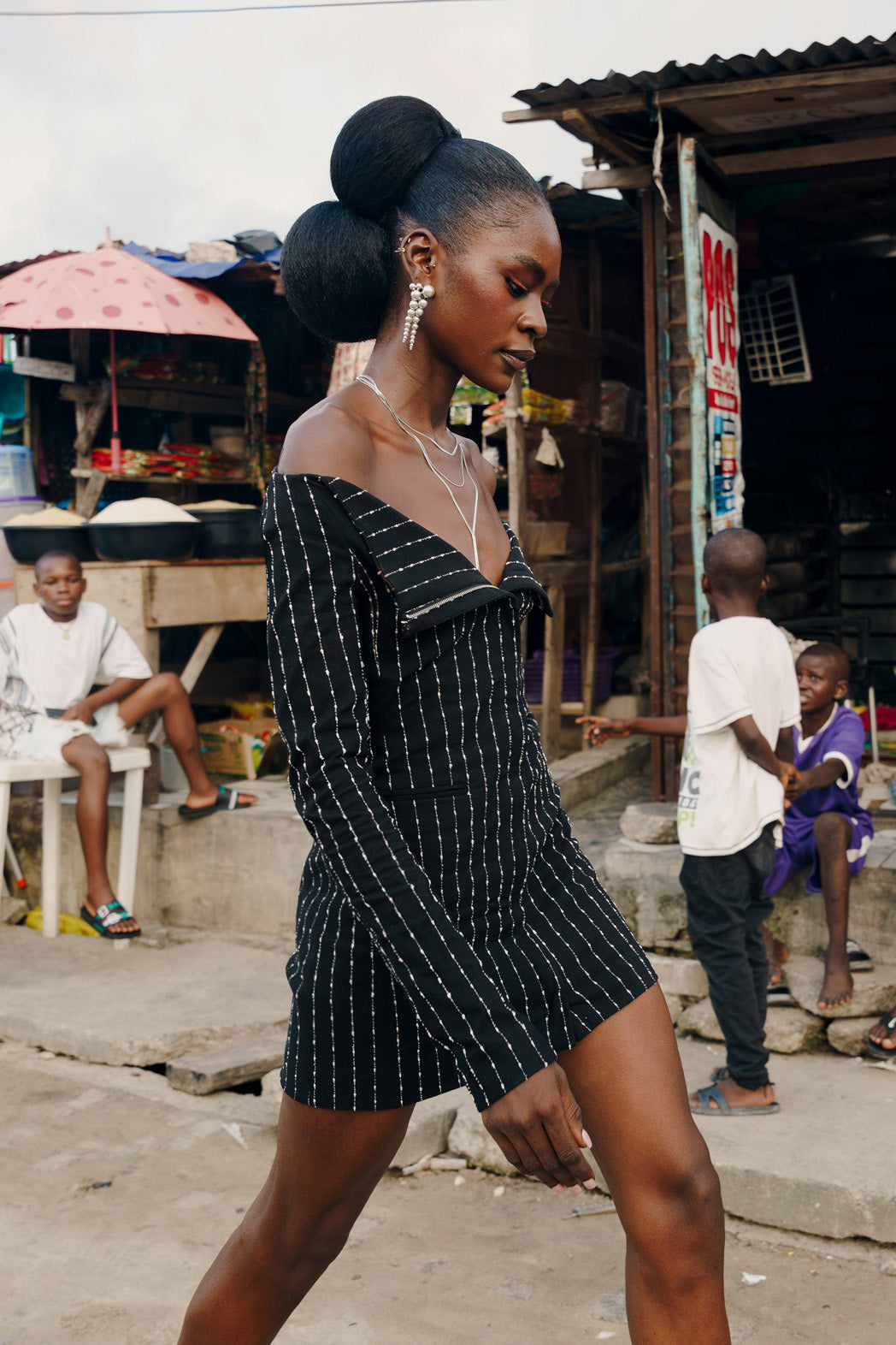 Kehinde Pinstripe Dress – Muehleder