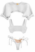 White Eko 3PC Swim Set