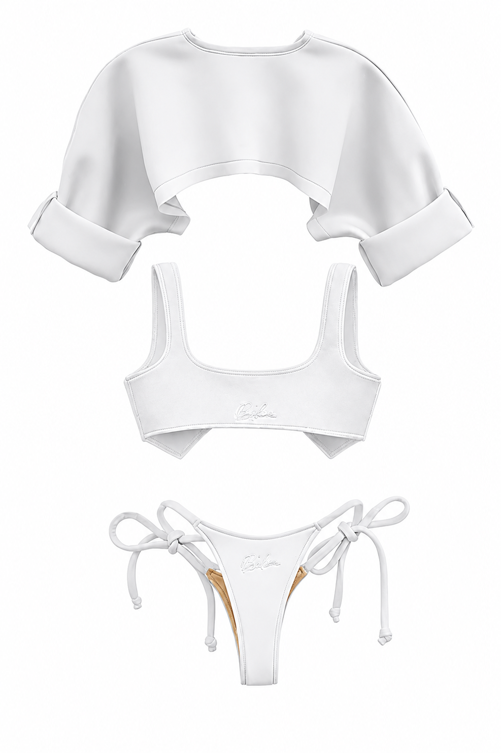 White Eko 3PC Swim Set