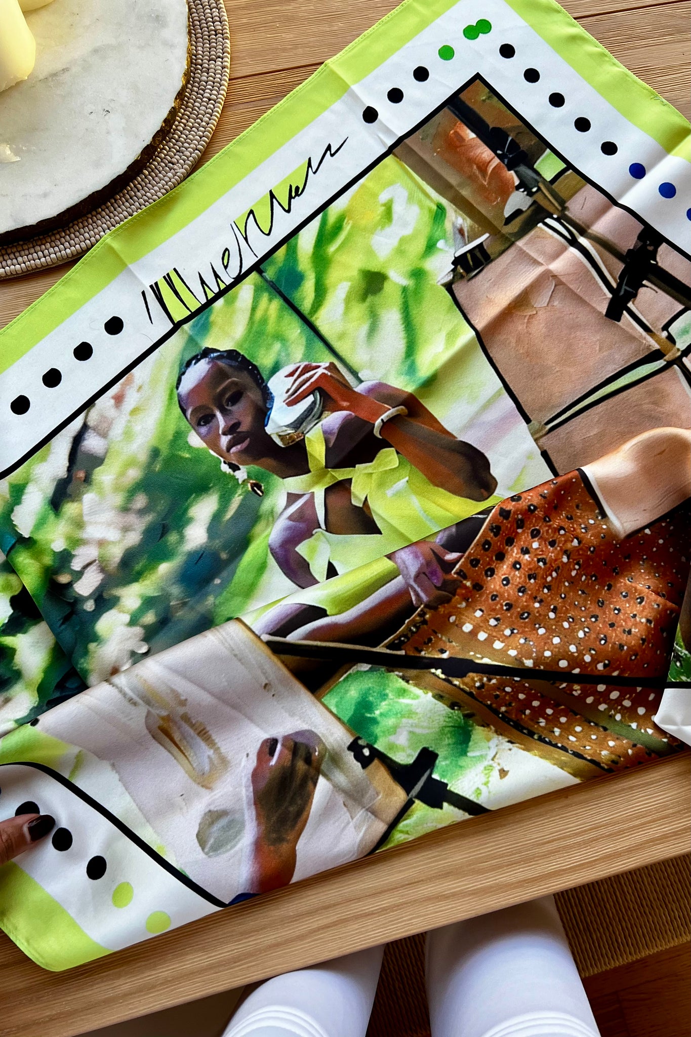 "She Is Art" Muehleder Silk Scarf