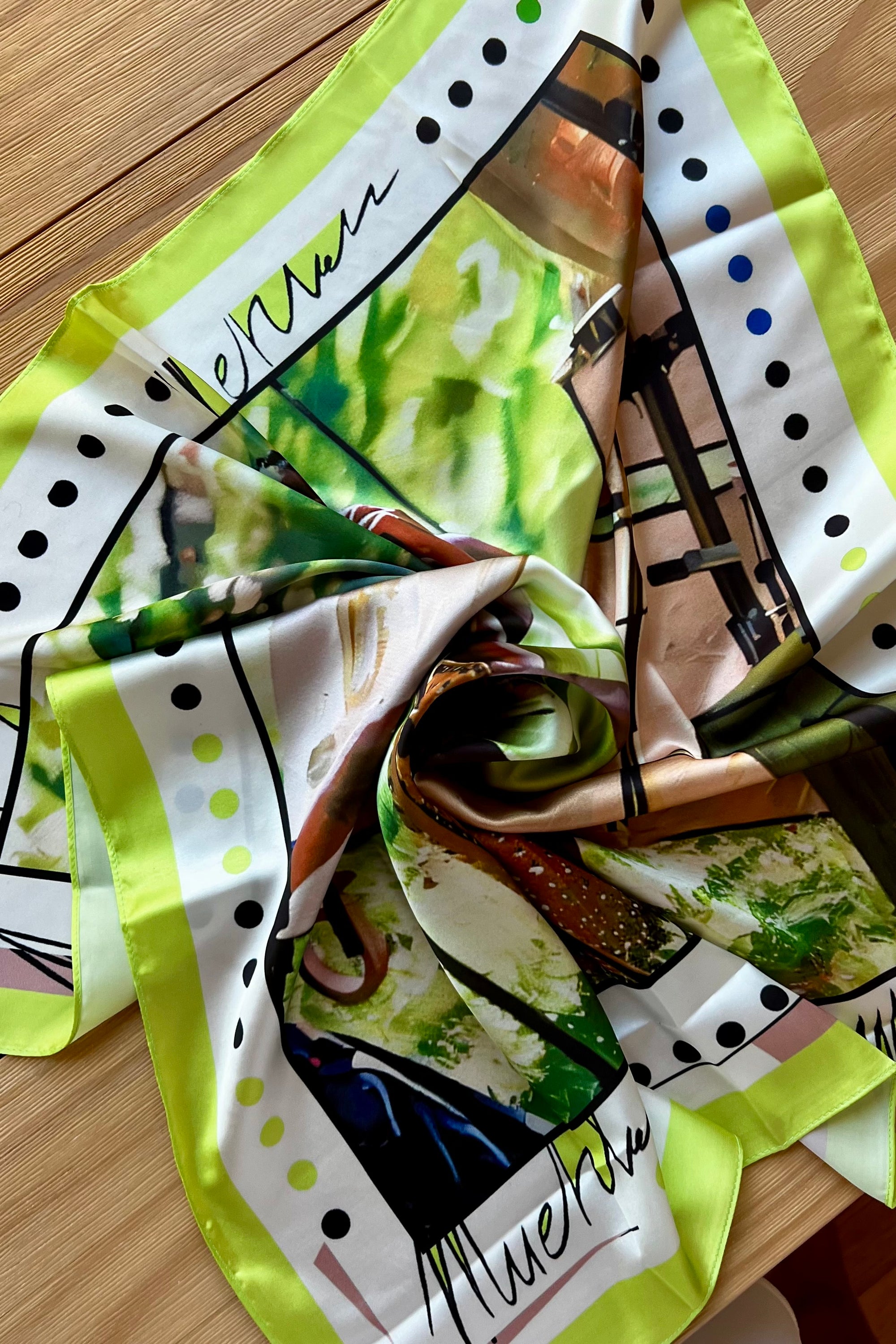 "She Is Art" Muehleder Silk Scarf