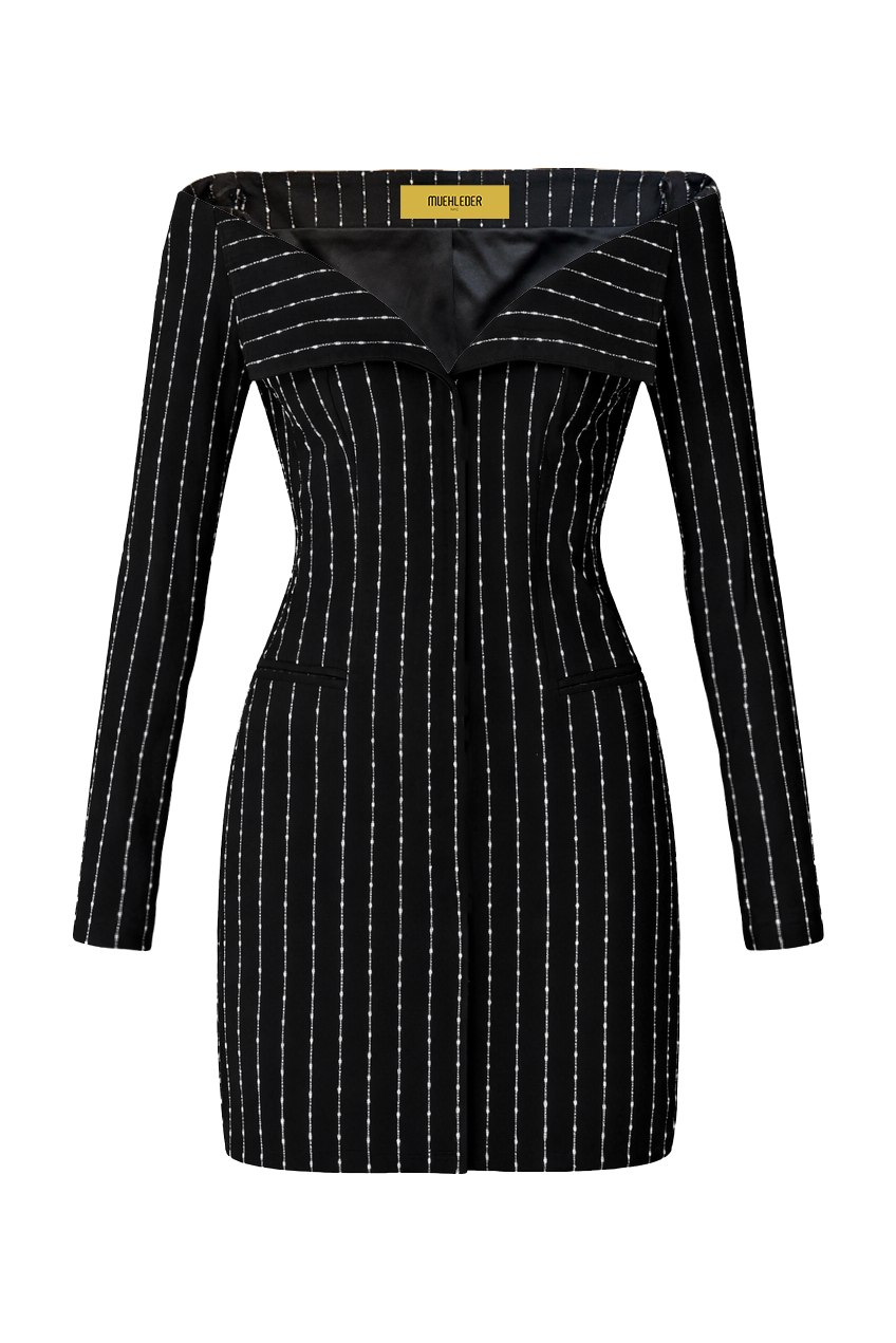 Kehinde Pinstripe Dress Muehleder Kehinde Pinstripe Dress Muehleder