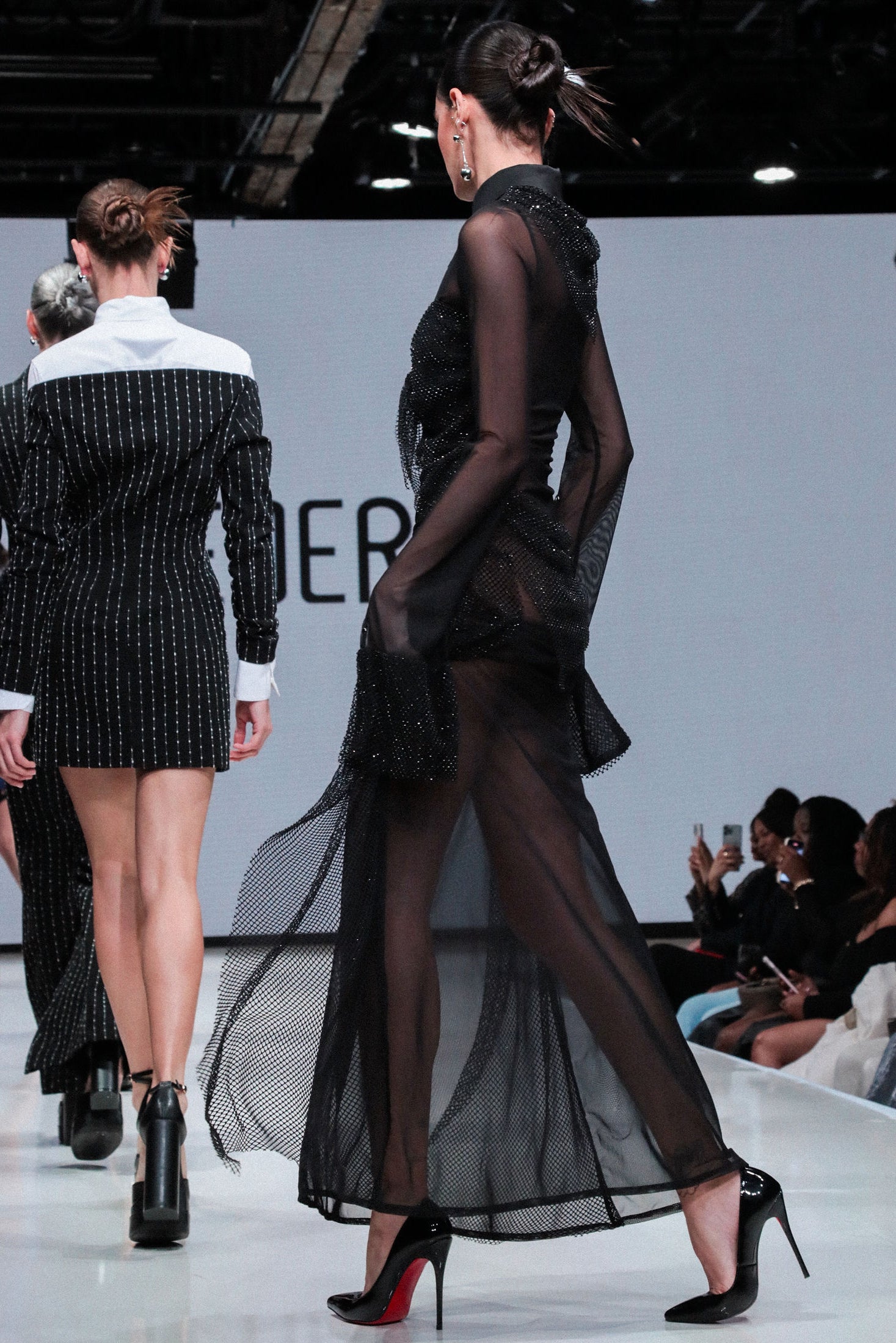 Sienna Sheer Mesh Gown