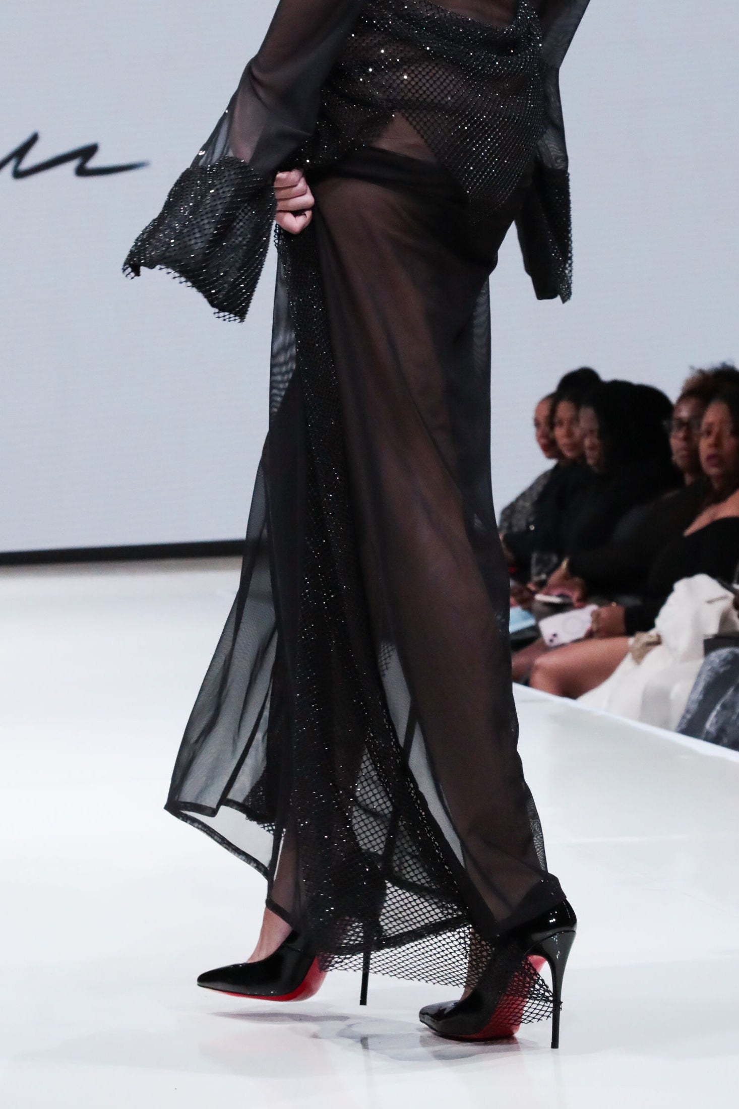 Sienna Sheer Mesh Gown