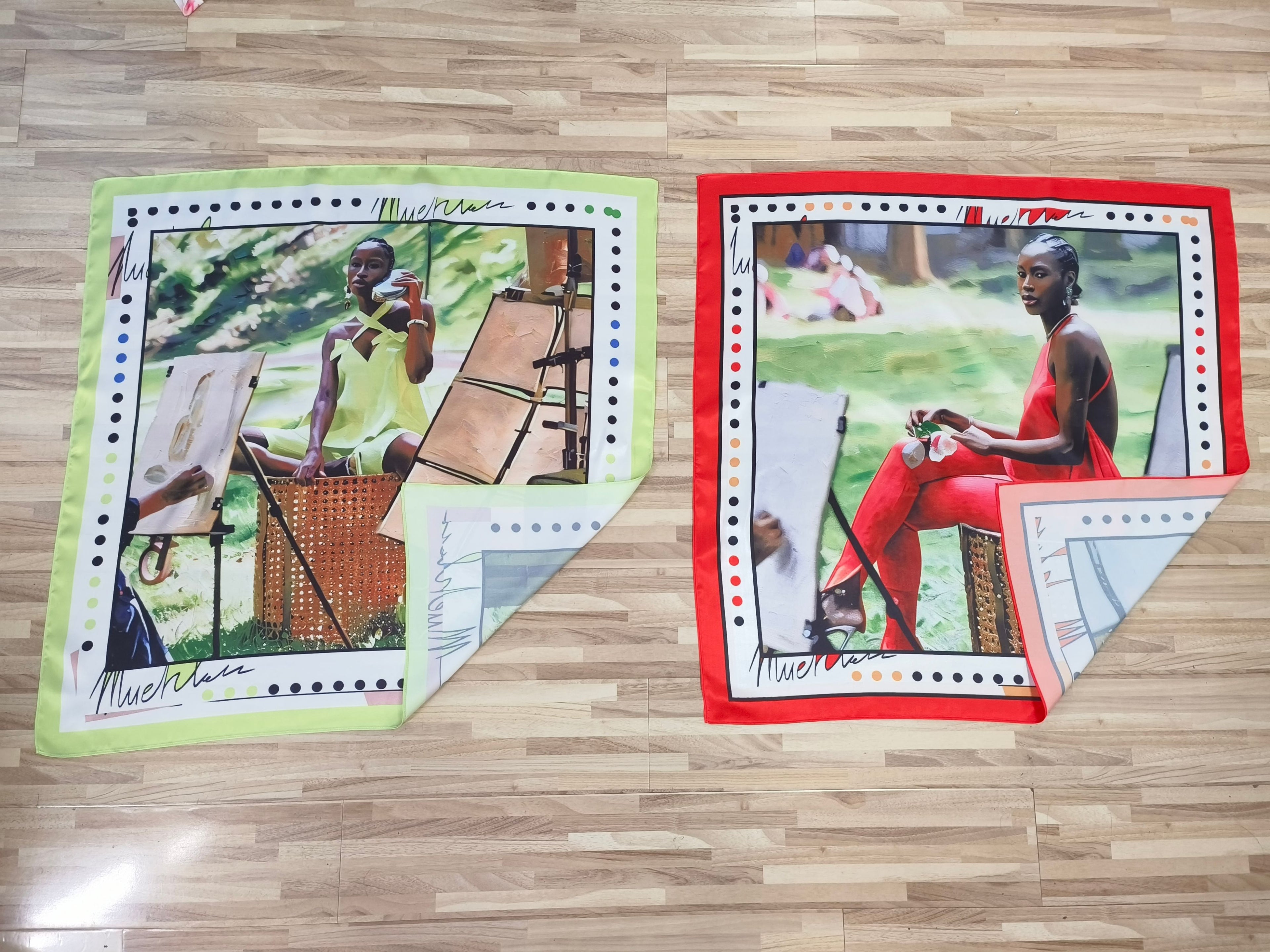 "She Is Art" Muehleder Silk Scarf