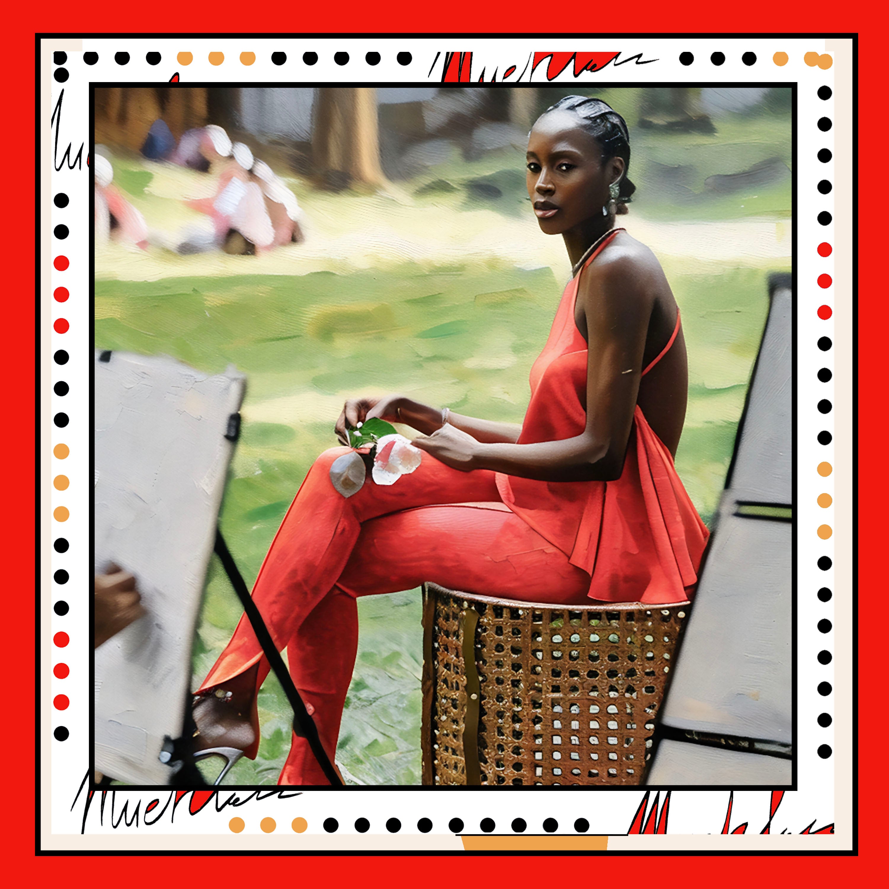 "She Is Art" Muehleder Silk Scarf