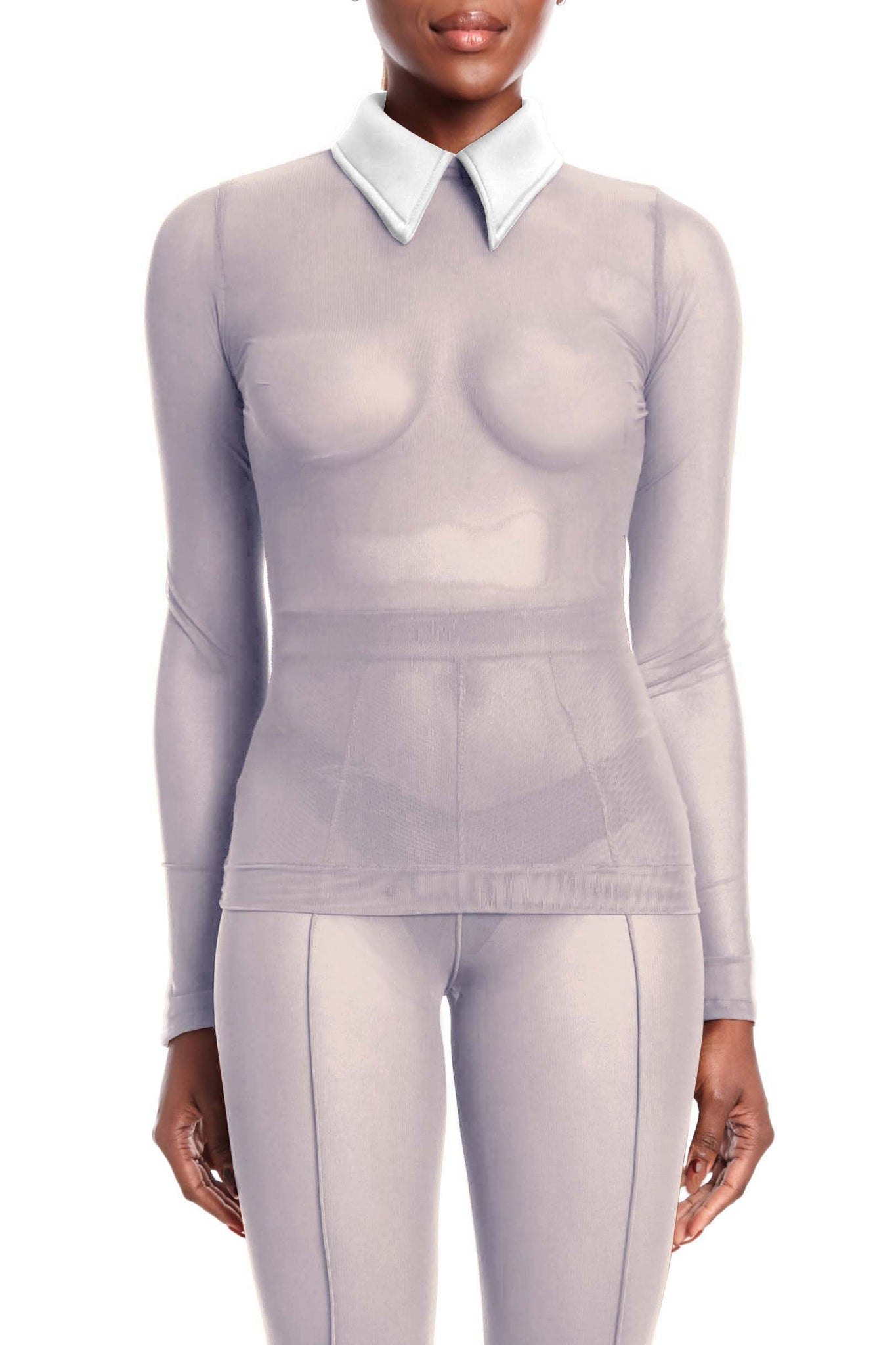 Jada Mesh Collar Top