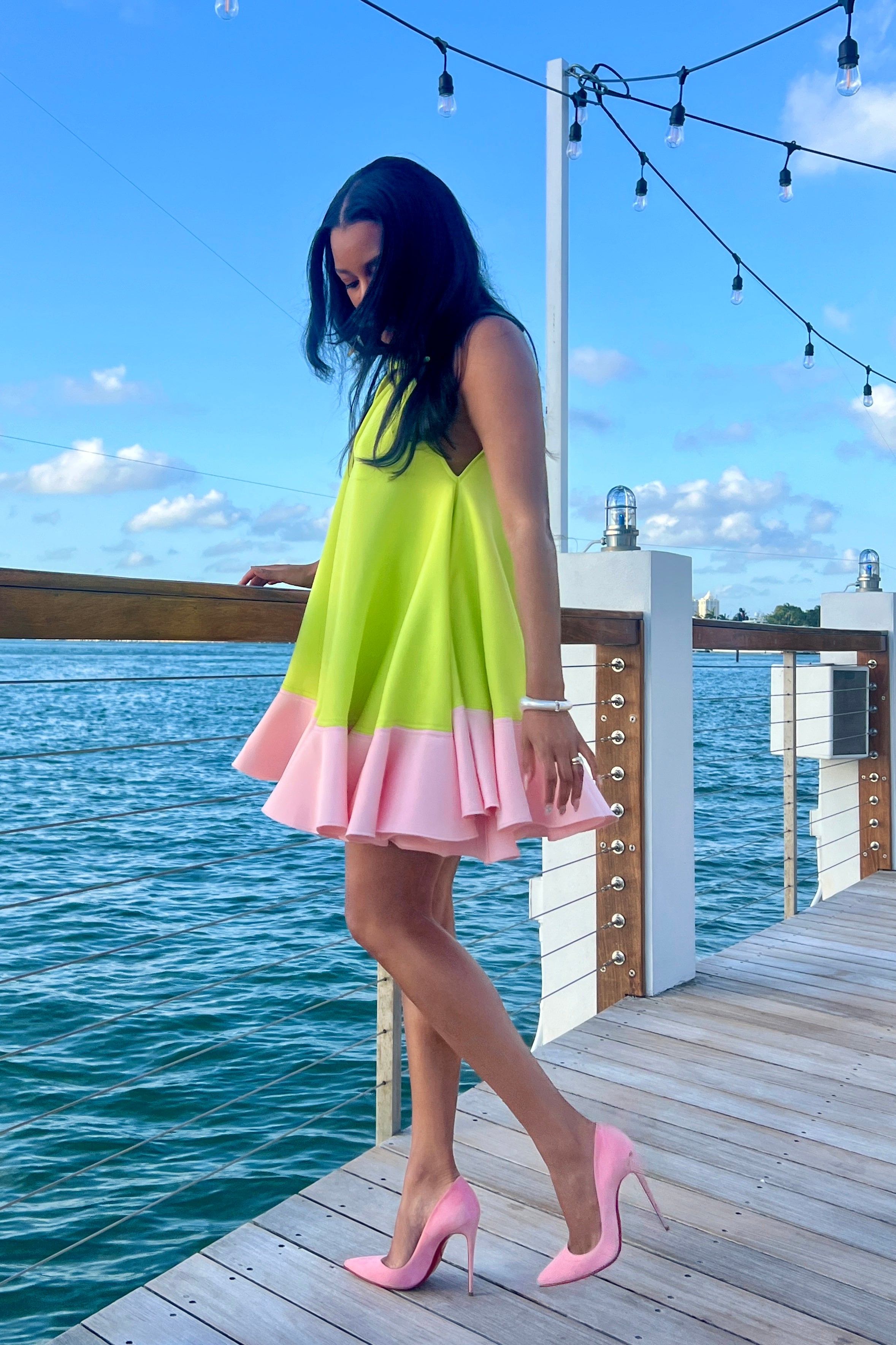 Ava Dress Crystal Rose