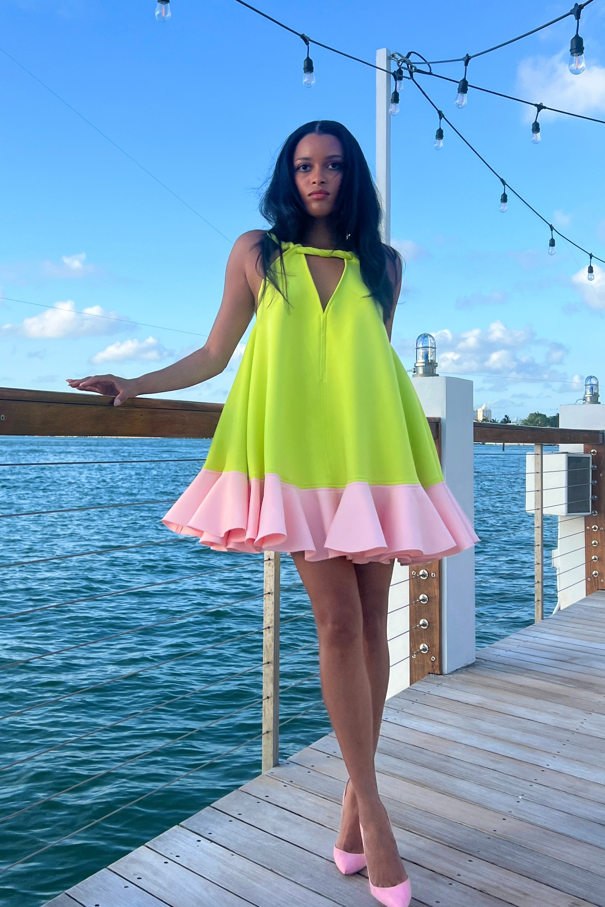 Ava Dress Crystal Rose