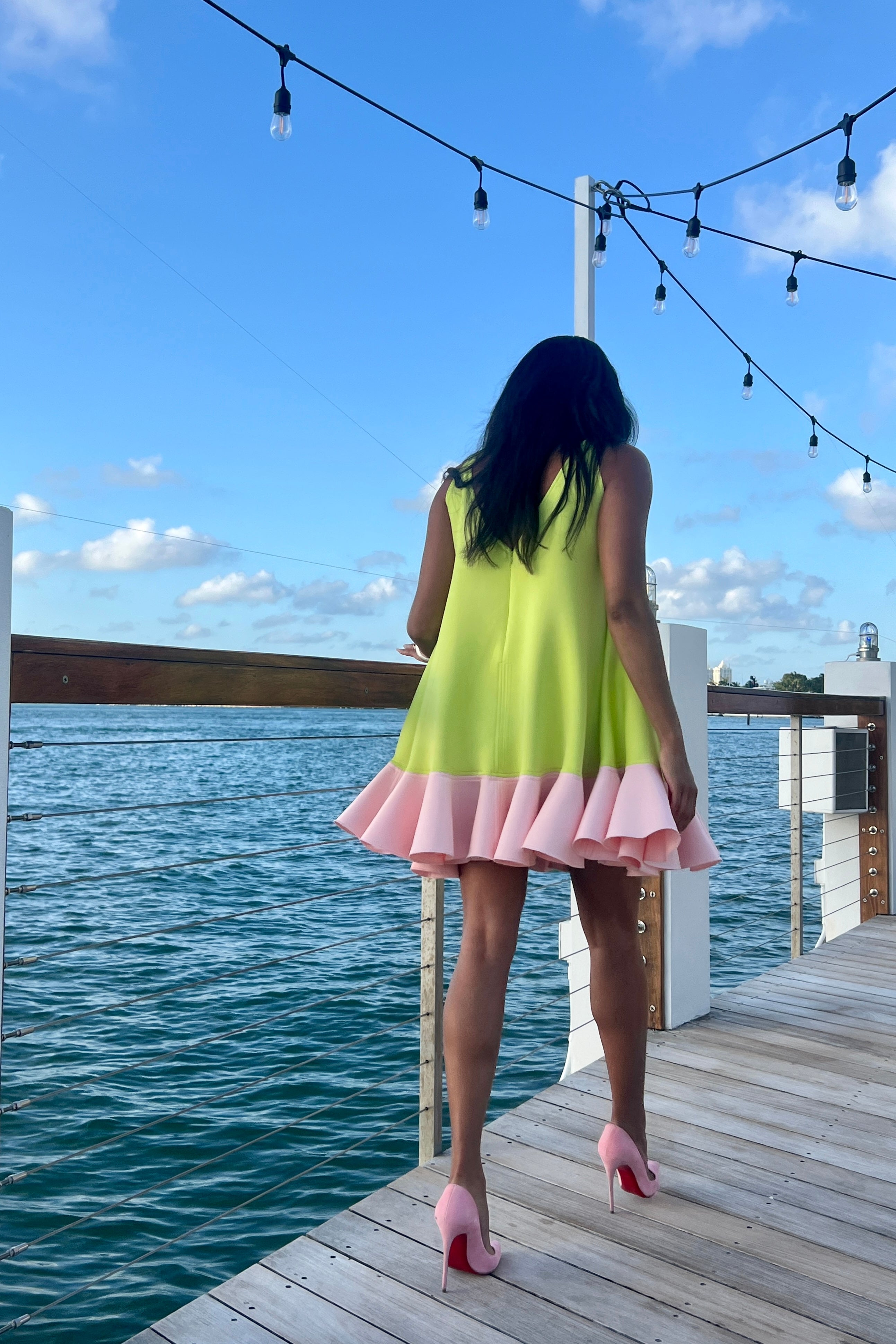 Ava Dress Crystal Rose