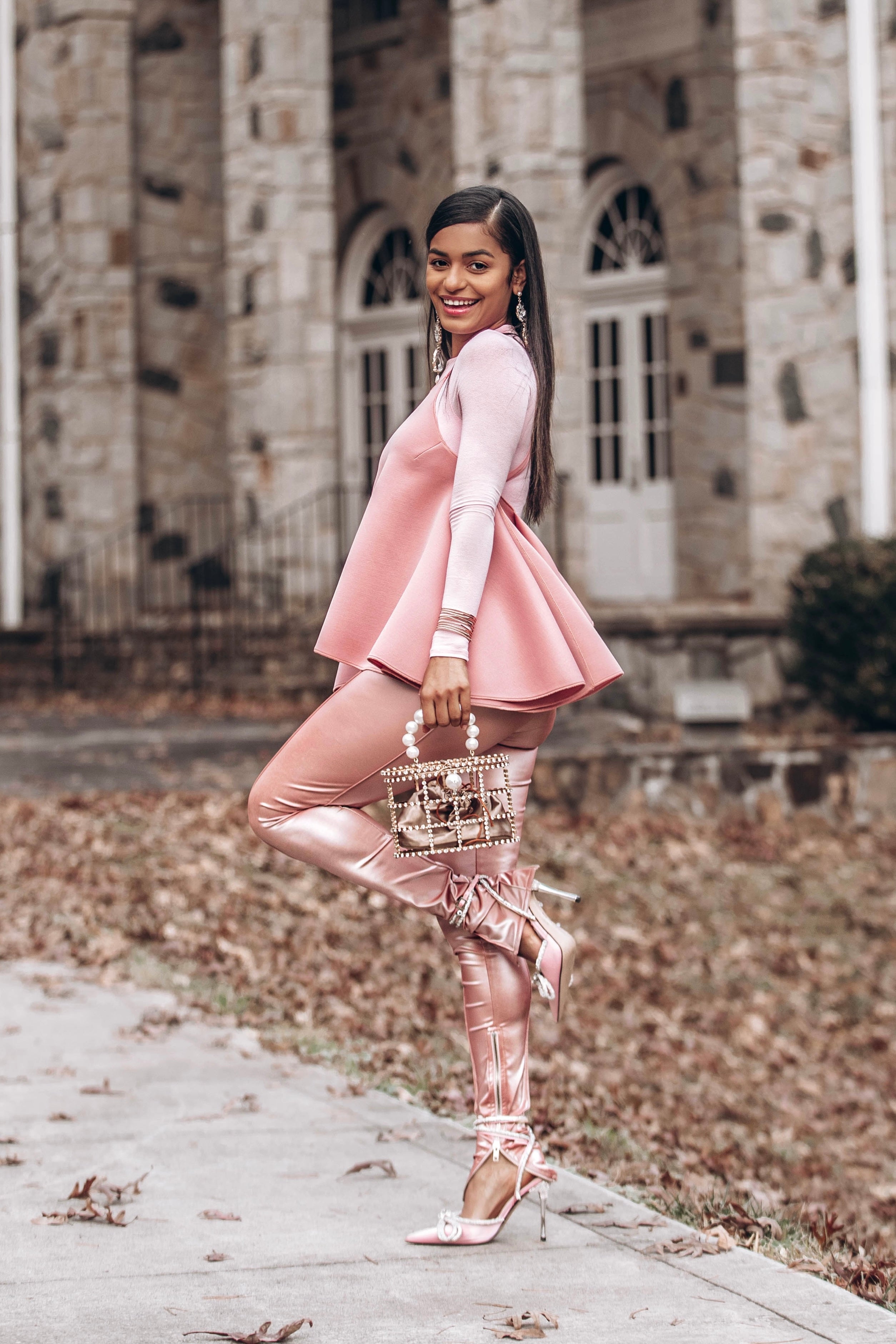 Catch Up Vinyl Leggings