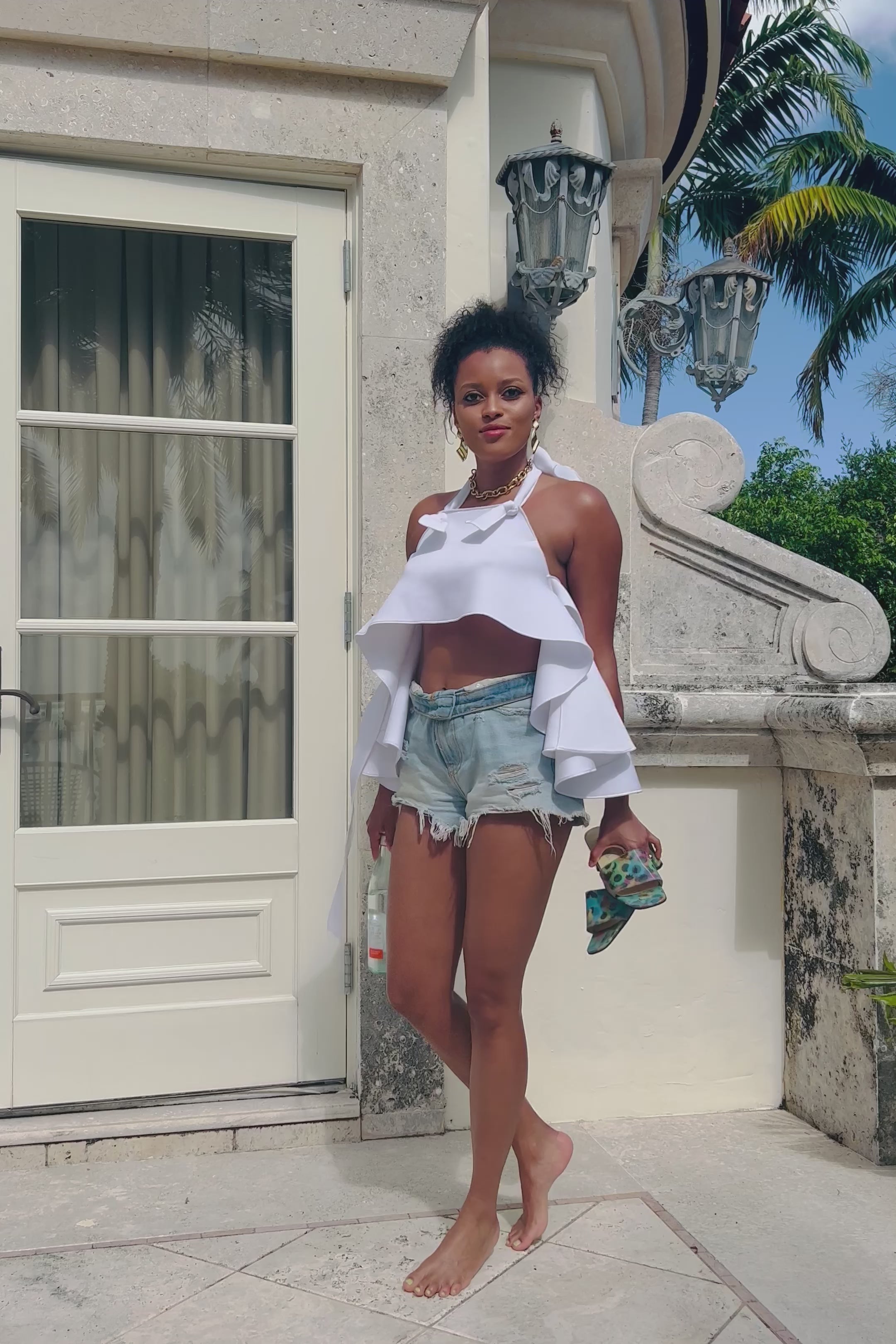 Taye Halter Crop Top - XS