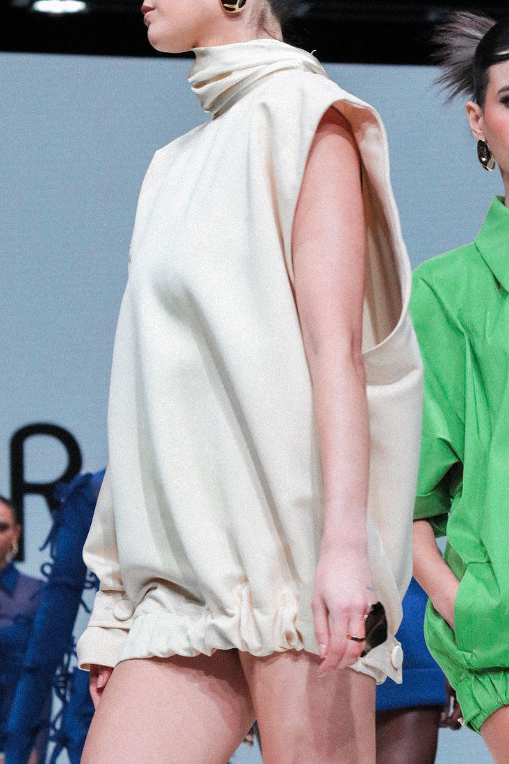 Runway Look 5- Chinara Silk Neck Tie Dress