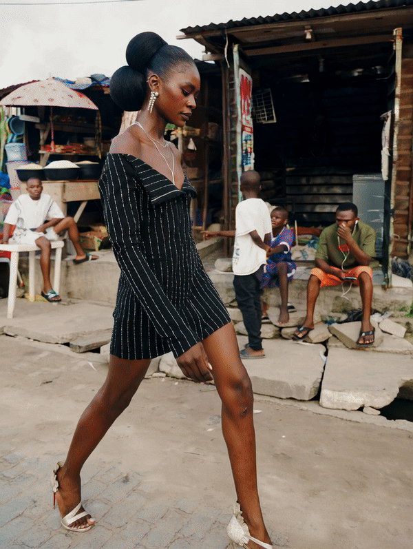 Kehinde Pinstripe Dress