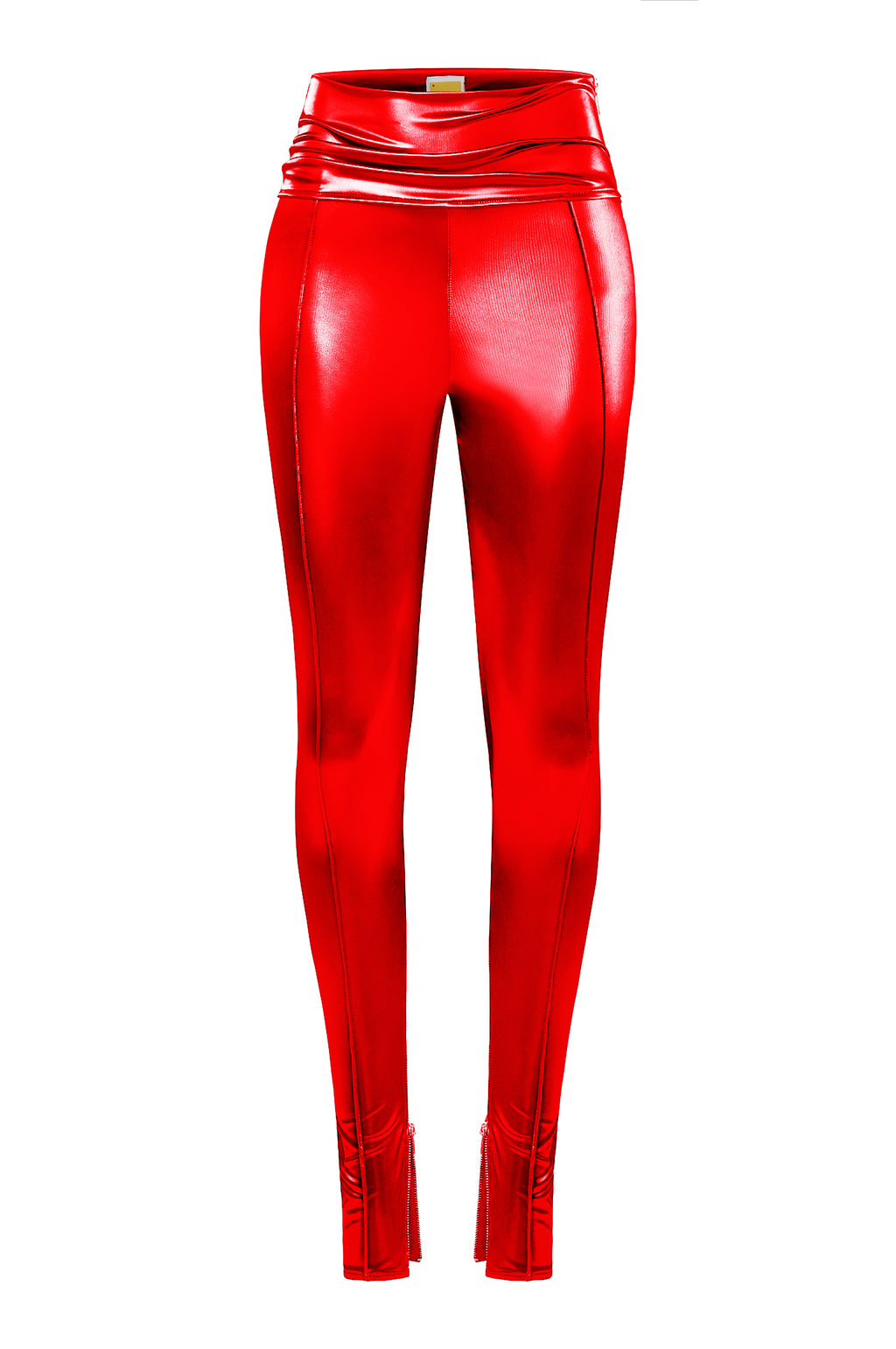 Leggings Red Vinyl Lace Up Pants Catch Up Vinyl Leggings – Muehleder