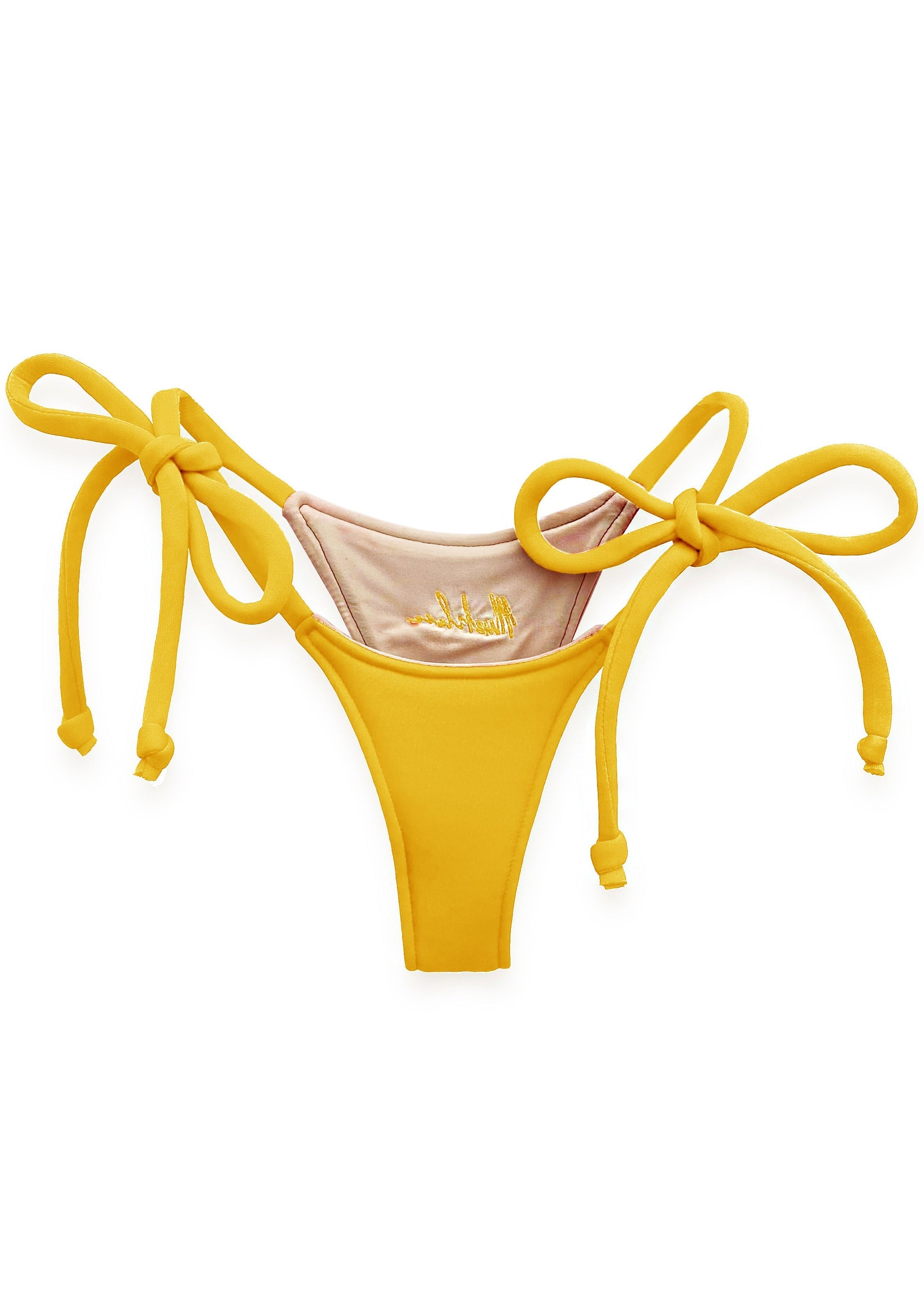 yellow bikini bottom