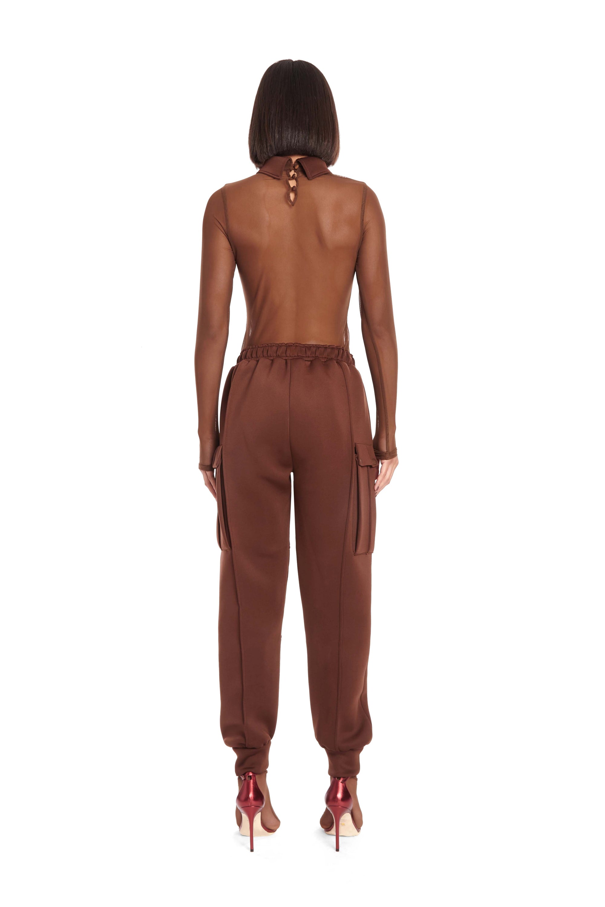 Jada Mesh Collar Top - XS