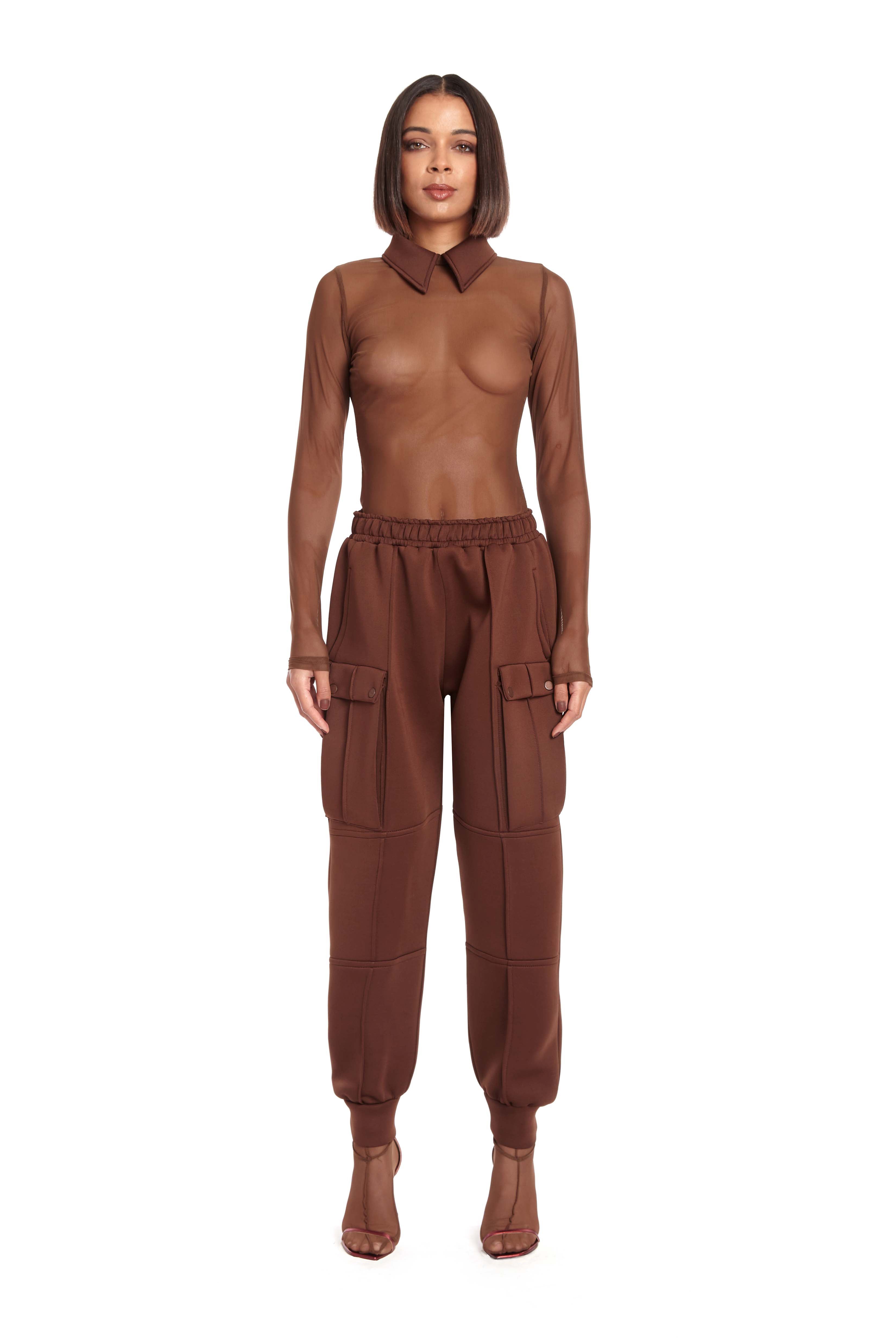 Jada Mesh Collar Top - XS