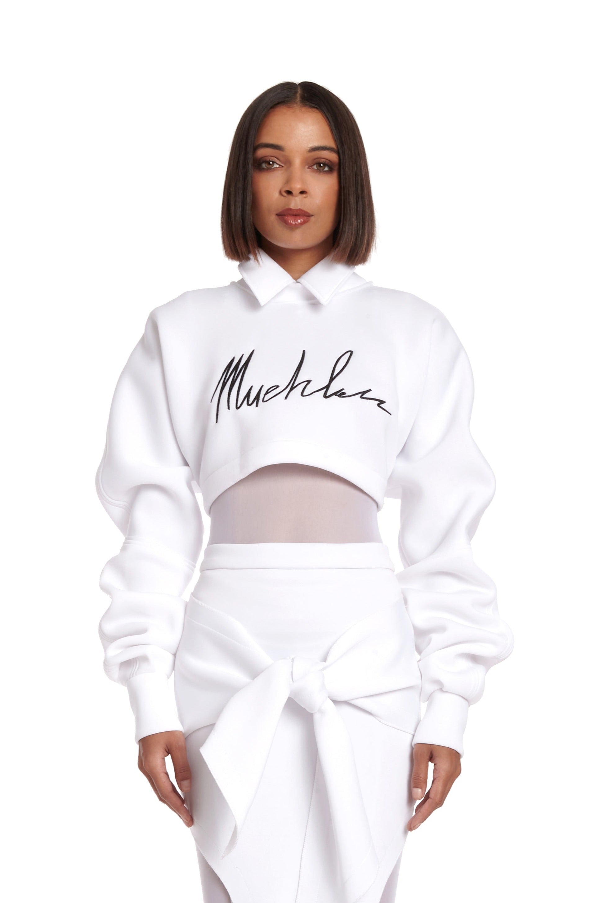 Jada Mesh Collar Top