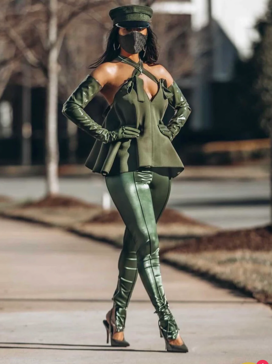 Catch Up Vinyl Leggings