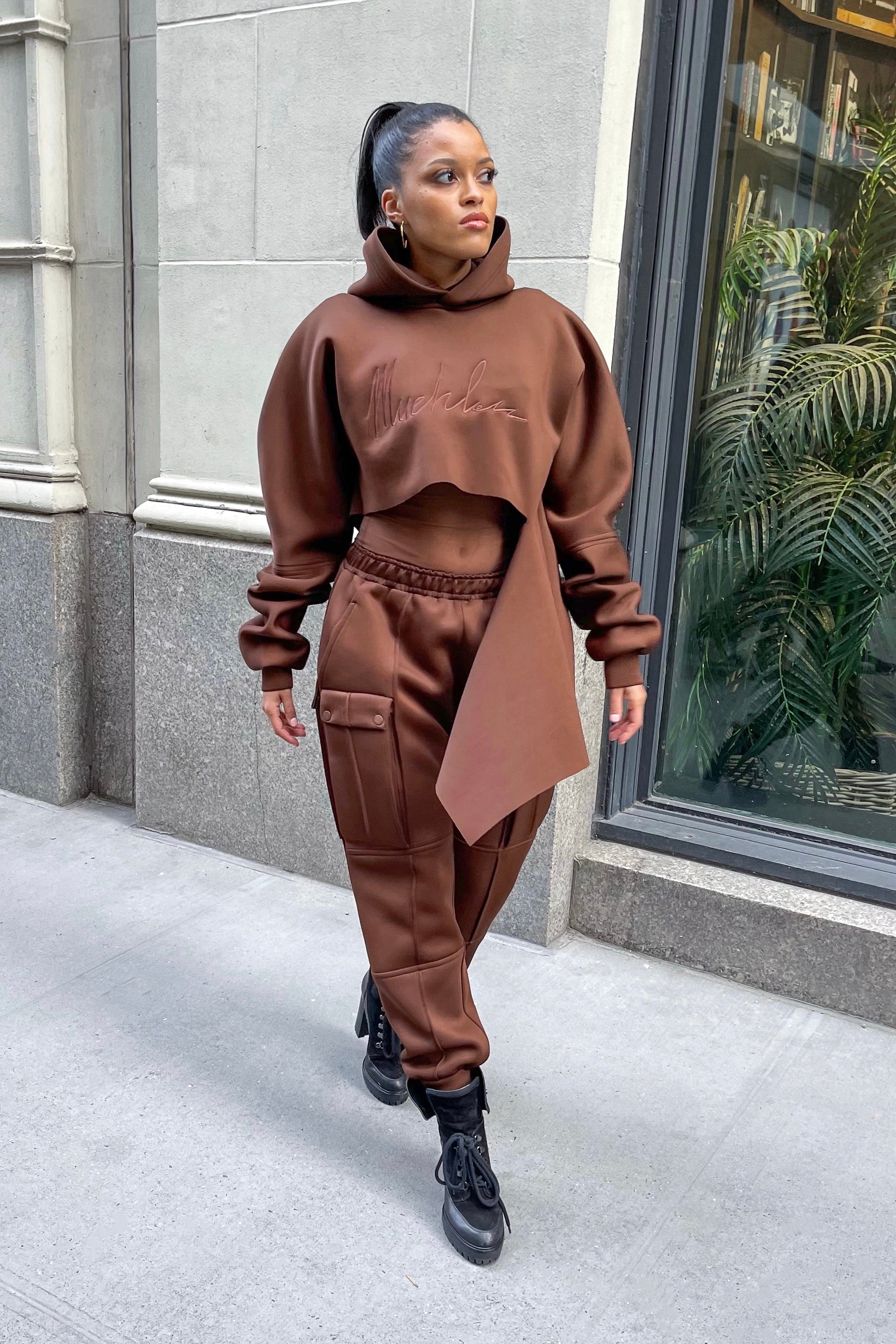 Classic Slashed Hoodie- XS