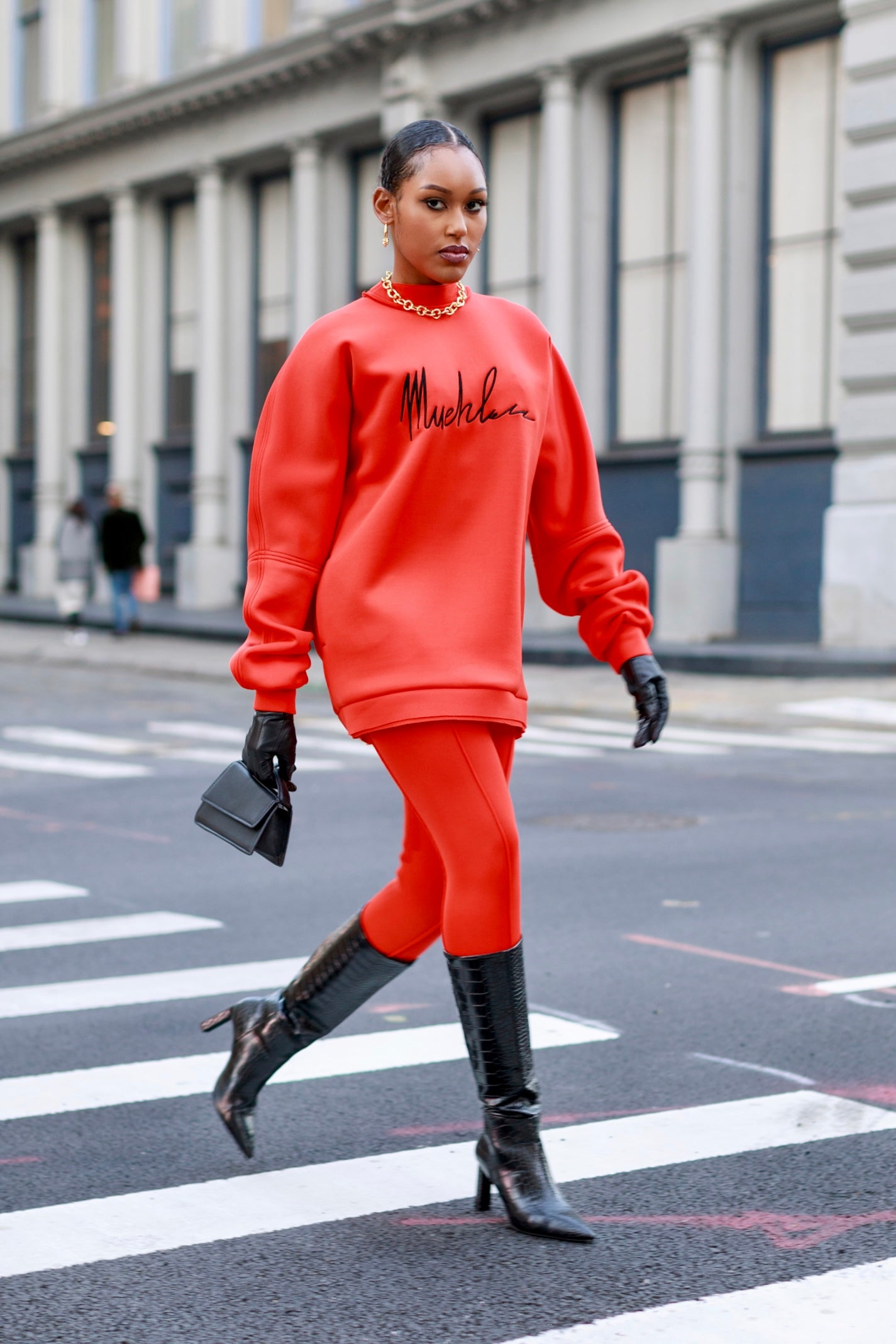 Signature Sweatshirt Dress- L