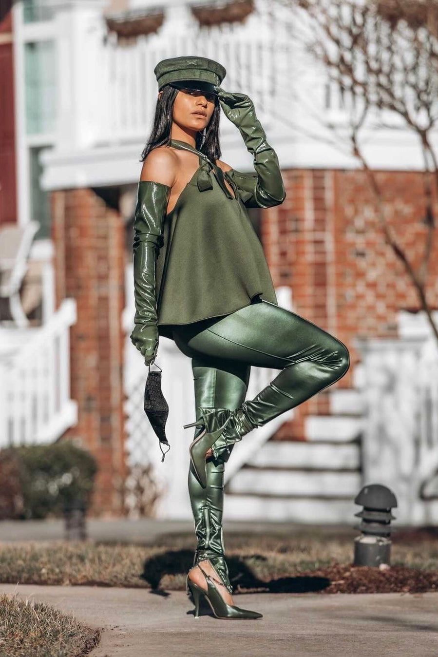 Catch Up Vinyl Leggings